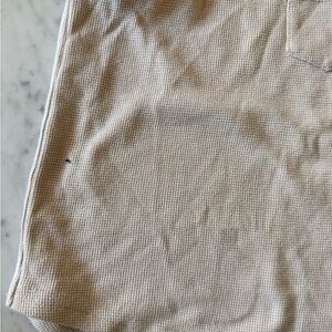 Little Bipsy Beige Waffle Knit Tank Top